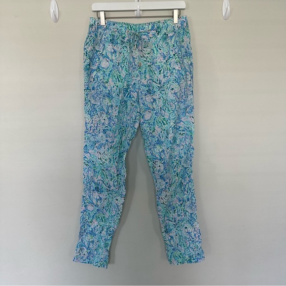 Lilly Pulitzer Taron Linen Pants Size Small - Picture 1 of 10